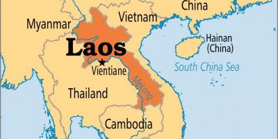 ლაოსი ქვეყანა მსოფლიო რუკაზე